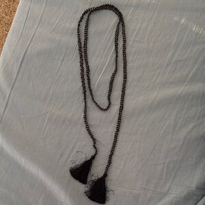 Noonday Collection Onyx Lariat Necklace
